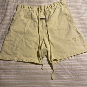 Fear Of God Essentials Yellow Shorts